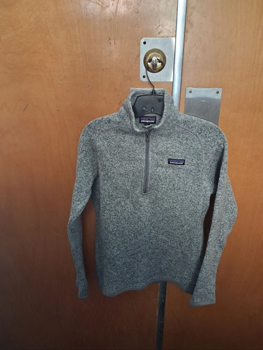 Patagonia Men’s Heather Gray Quarter-Zip Fleece Pullover Size Small